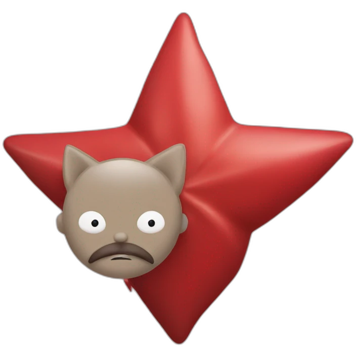 Lula red star behind emoji