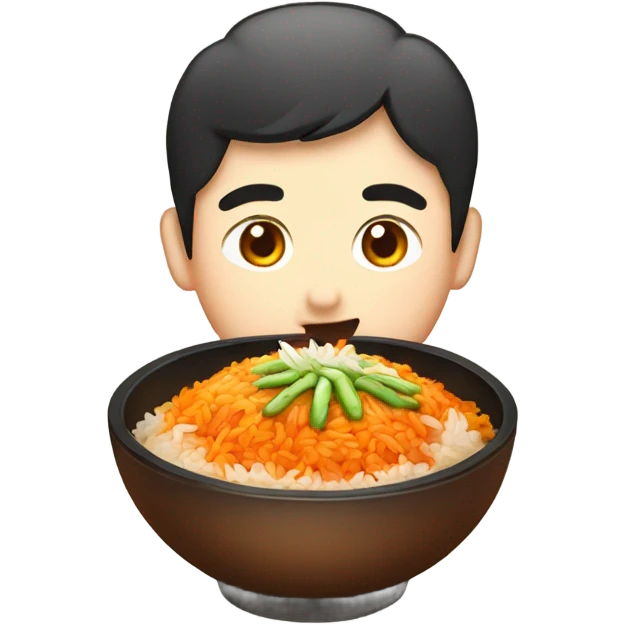 korean spicy rice  emoji