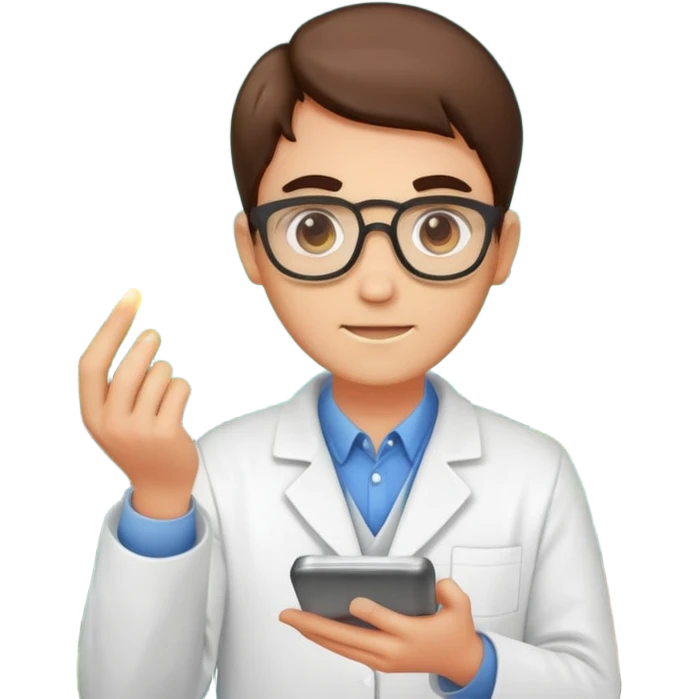 forest chemist holding unstable glowing mix emoji