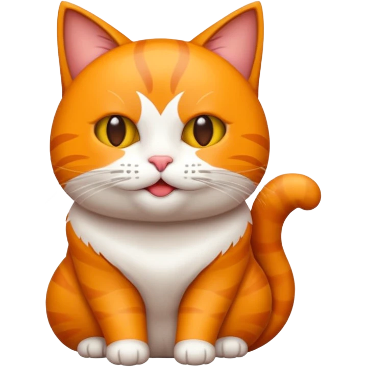 Crie emojis de gato fêmea laranja emoji