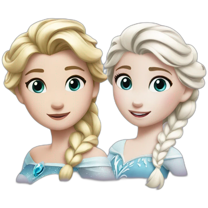 Anna and elsa emoji