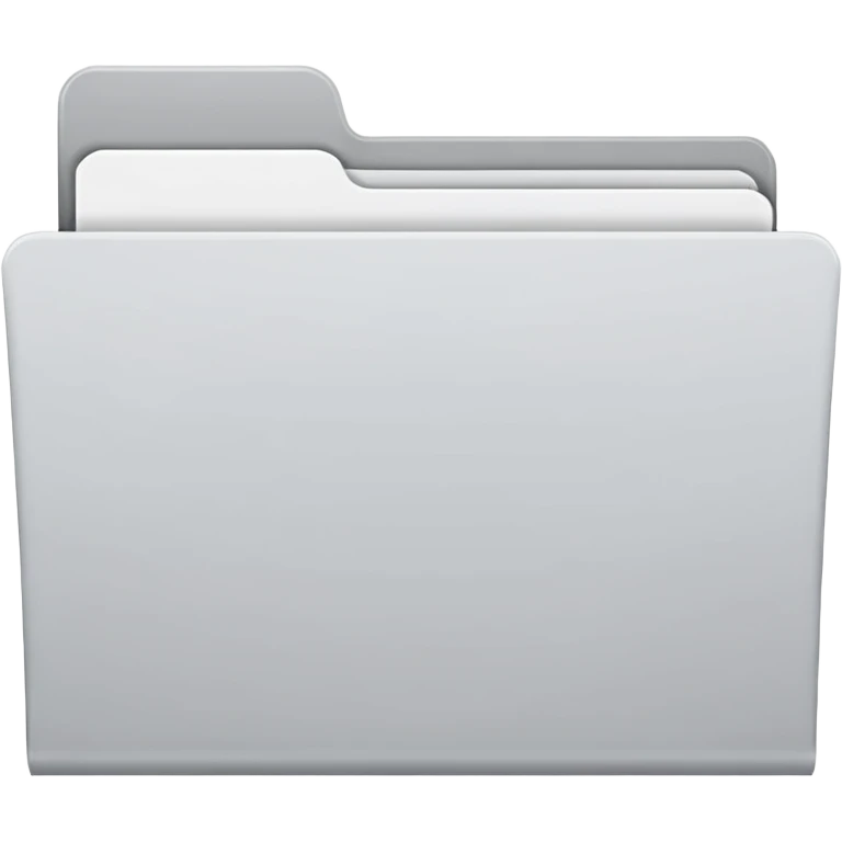 white and gray folder empty emoji