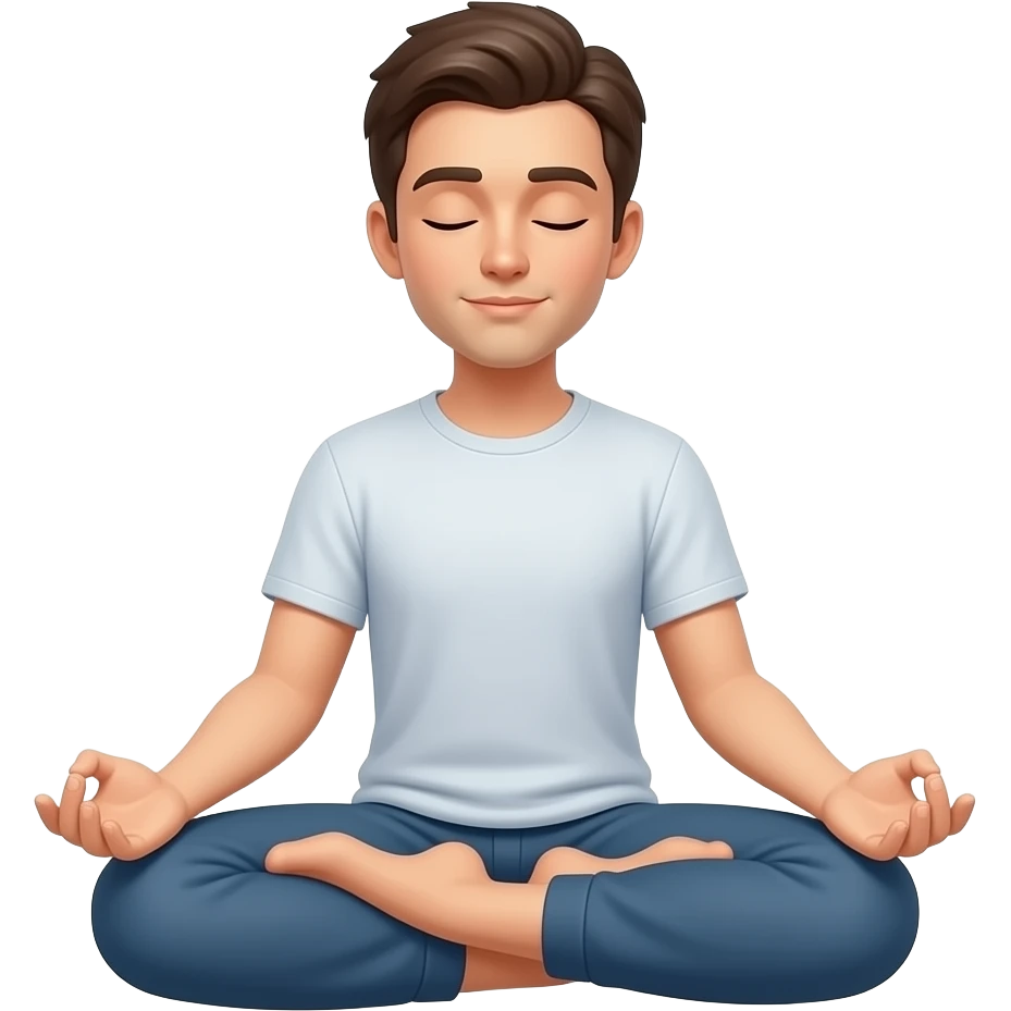 meditacion realista emoji