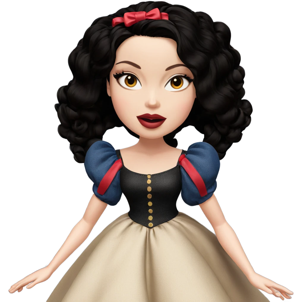 girl in dress with makeup emoji