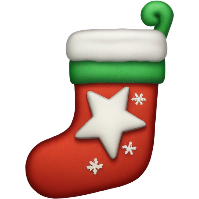 Christmas stocking emoji