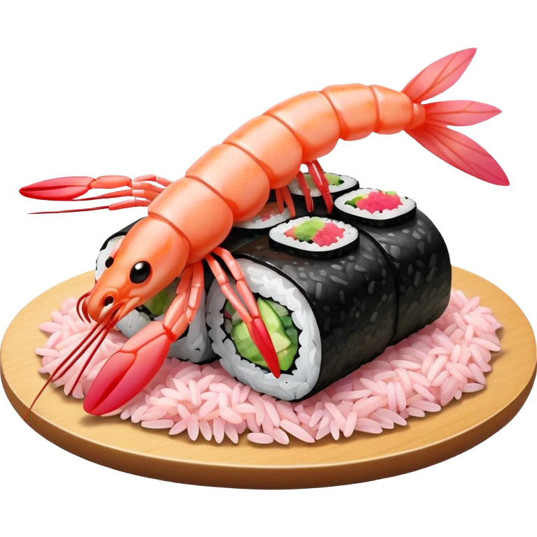 Shrimp sushi emoji