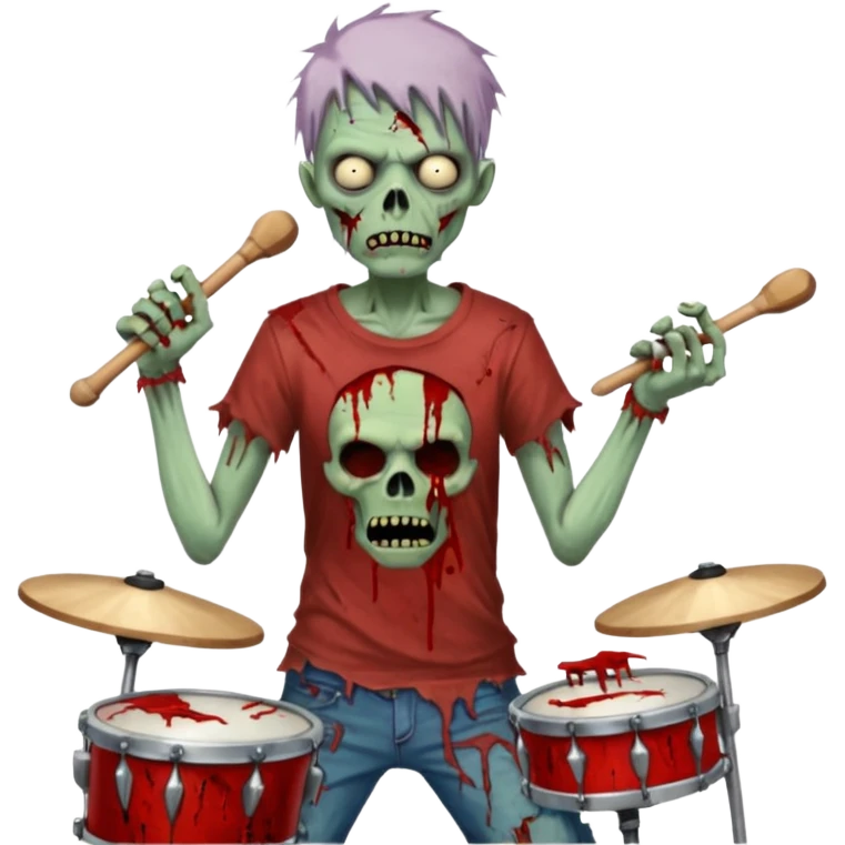 drummer zombie emoji