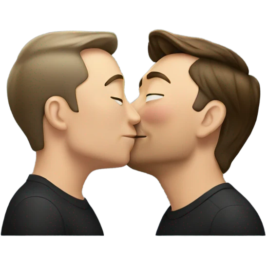 Shaw kiss elon musk emoji