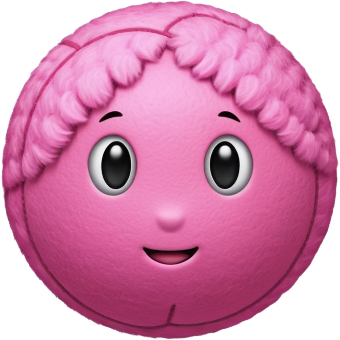 Pink tenis ball emoji