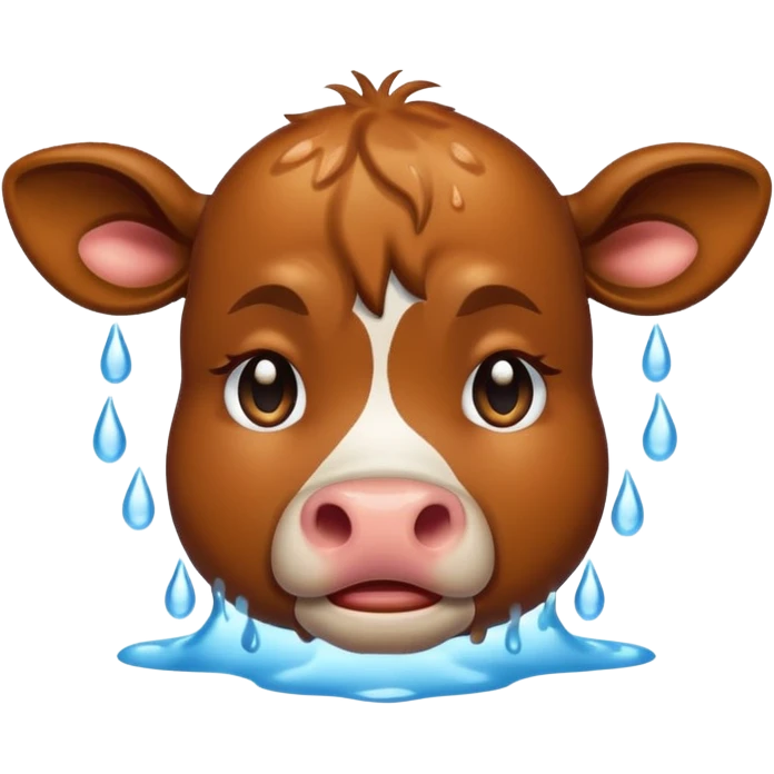 cow crying emoji