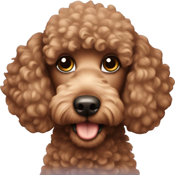 brown poodle emoji