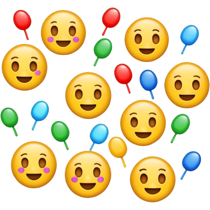 Erstell mir ein Emoji mit Konfetti  emoji