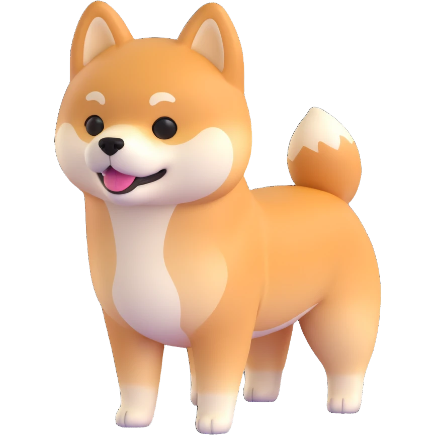 cute shiba inu emoji