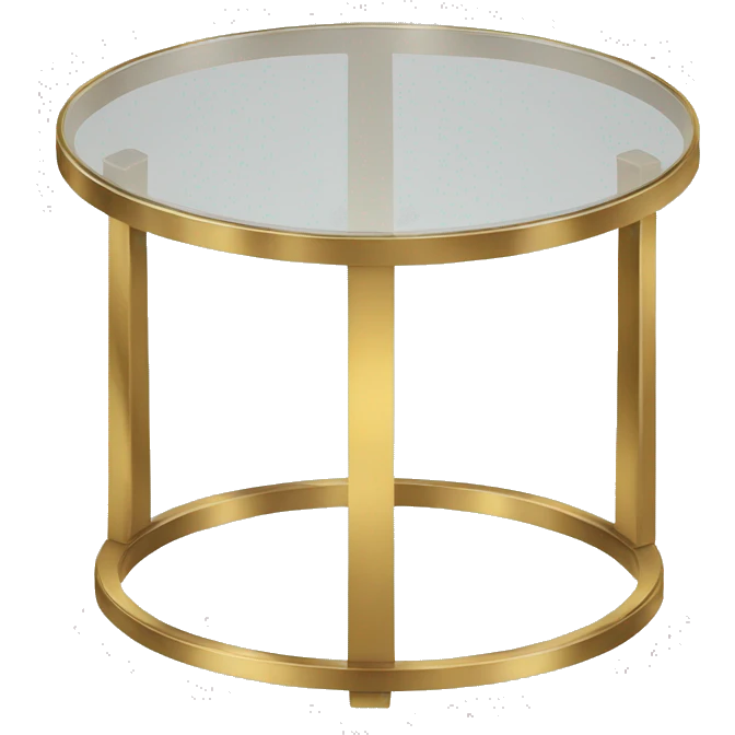 Small-round-Golden-band-glass-coffee-table emoji