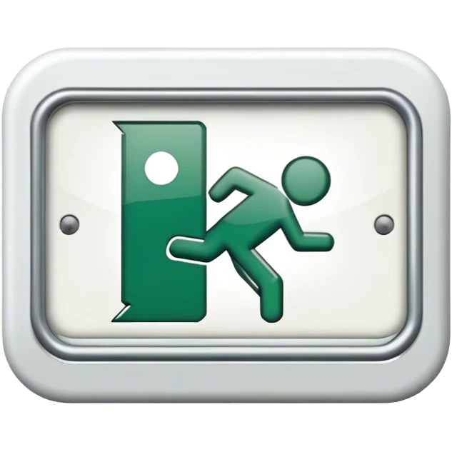 Exit sign emoji