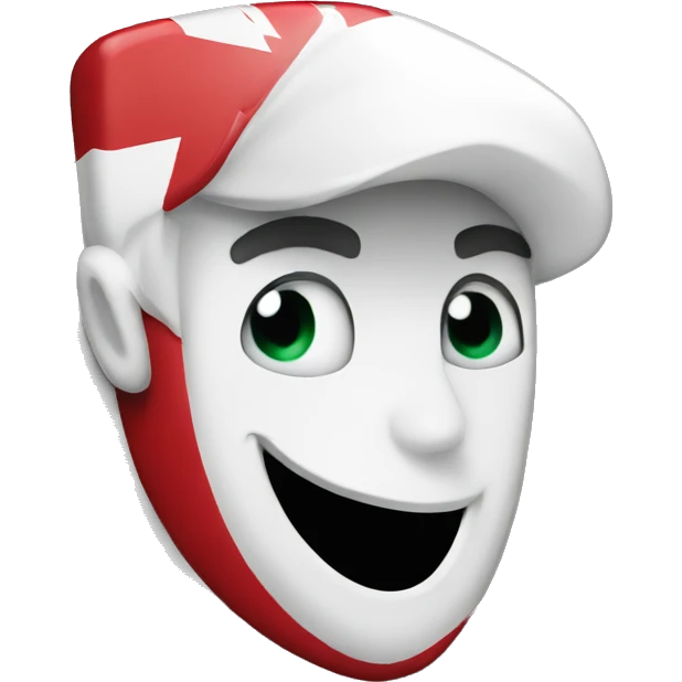 Graffiti Scarlet arrow with white outline emoji