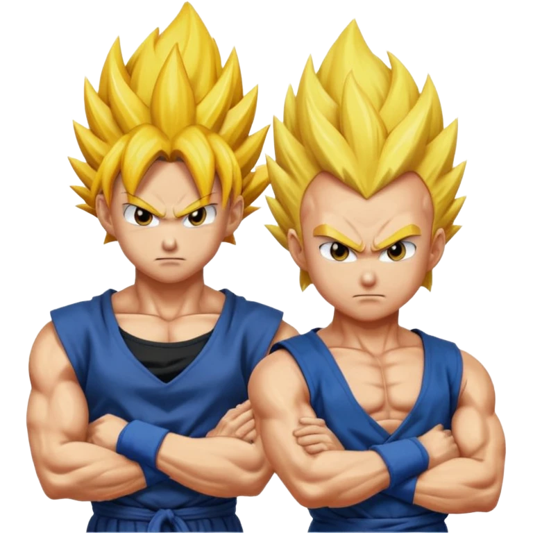 Goku and Vegeta super Saiyan  emoji
