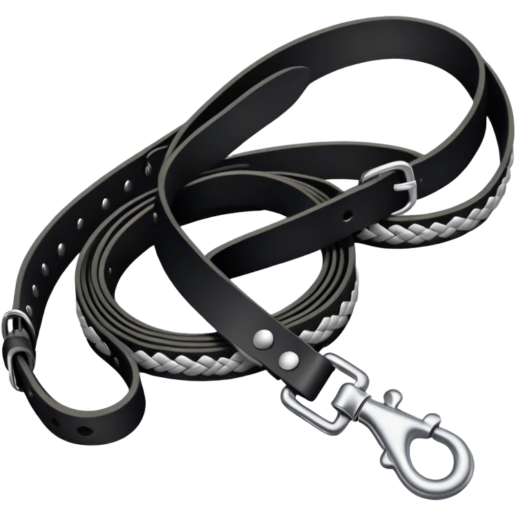 Black collar with leash emoji