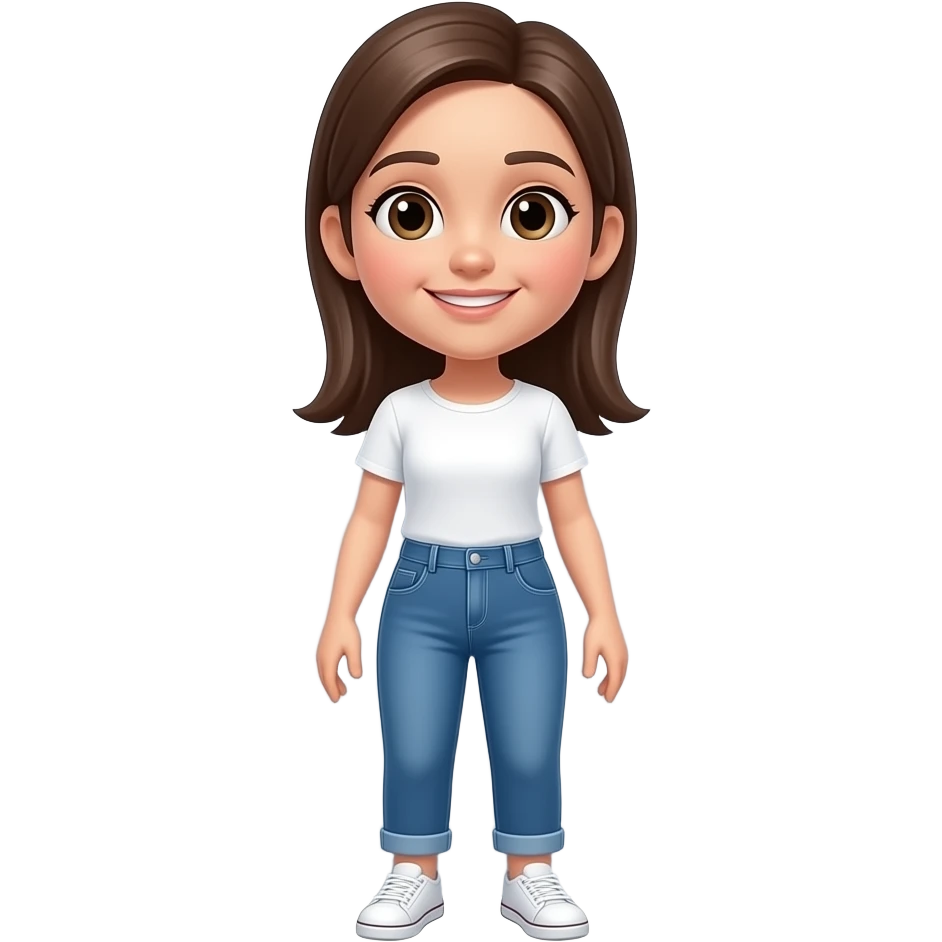 A girl showing the board matching now emoji