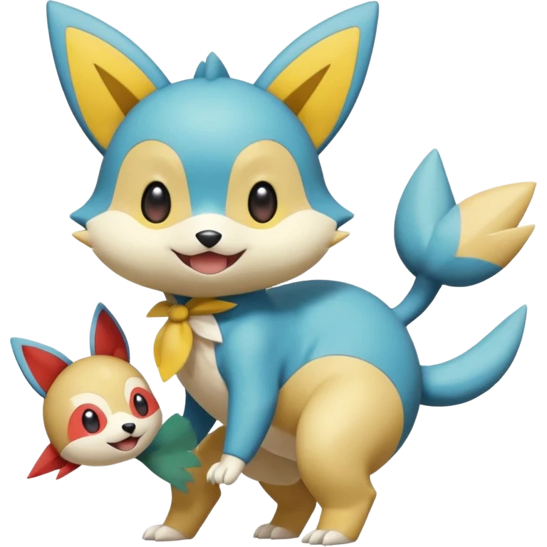 Victini-Pichu-Oshawott-Sneasel-Fakémon-hybrid-creature (full body)  emoji