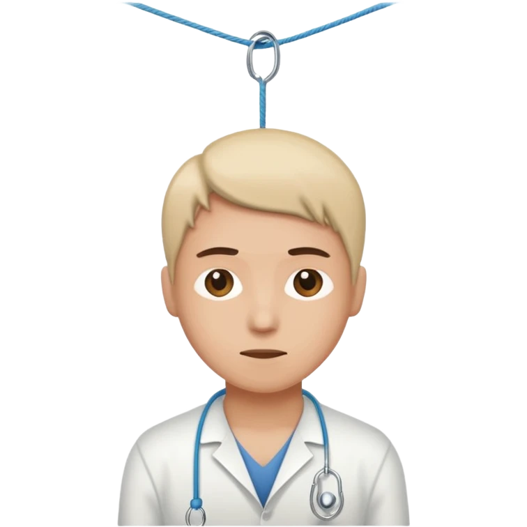 hanging by a thread, patience emoji