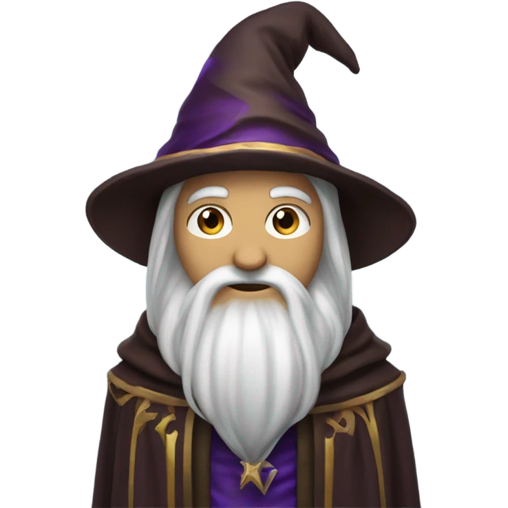 a wizard with magician vibe wearing cloak  emoji