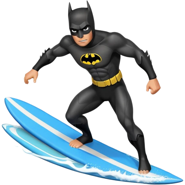 Batman surfing emoji