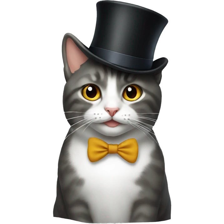 cat with top hat emoji