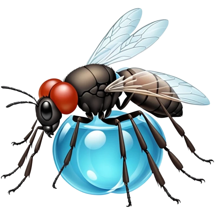 Una mosca haciendo malabares  emoji