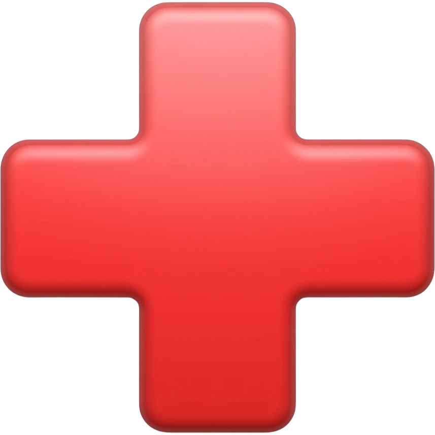 red pharmacy cross emoji