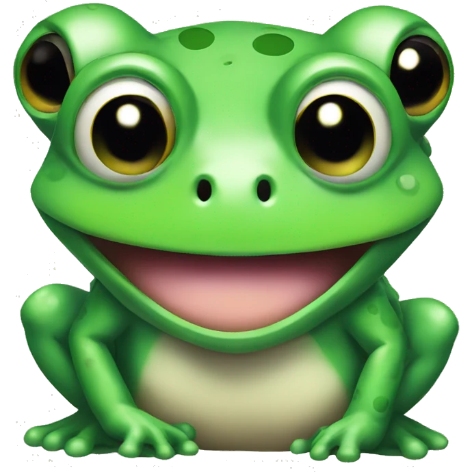 a cute gamer frog emoji