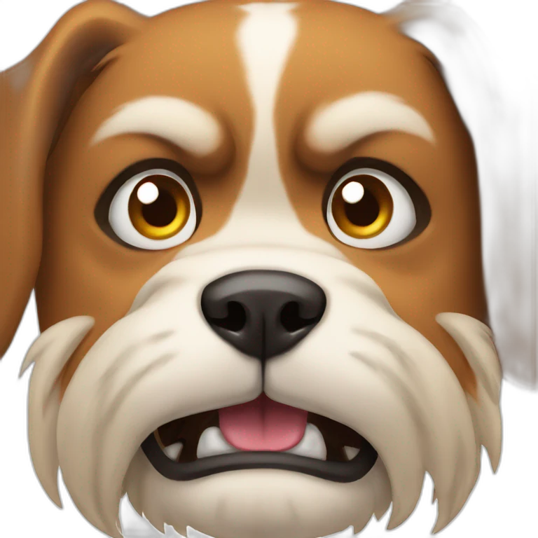 angry dog emoji