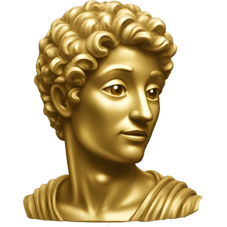antique sculpture gold emoji