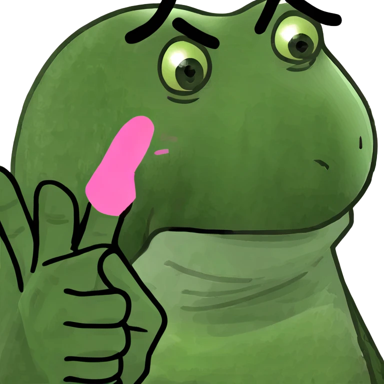 Pink middle finger emoji