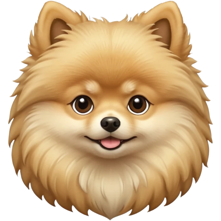 Pomeranian beige emoji