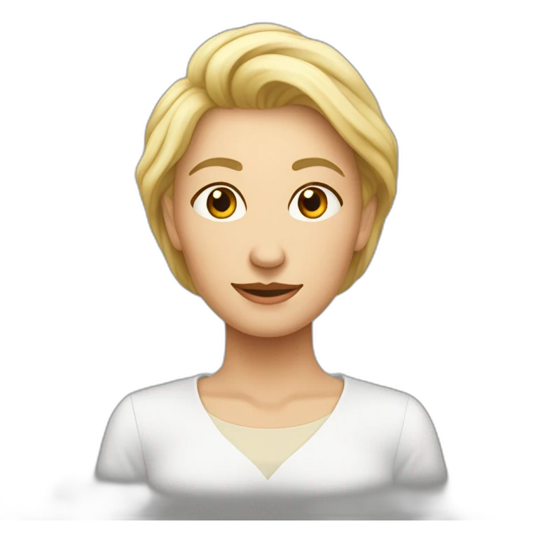 Белая мама в слинге с ребенком emoji