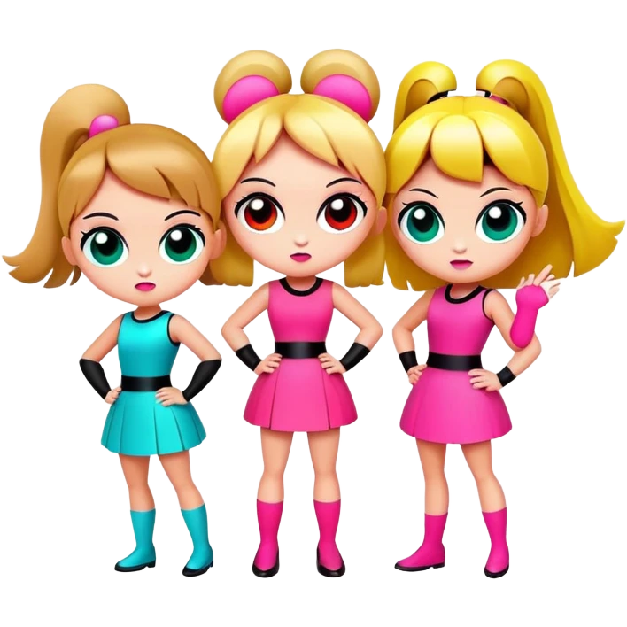 Strong powerpuff girls emoji