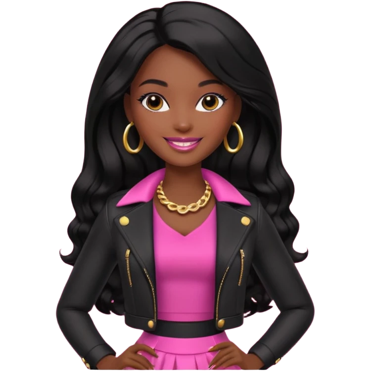 black barbie emoji