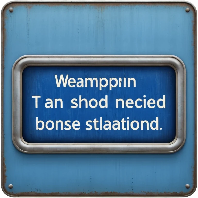Platform Board – blue text display, Subway Sign. emoji