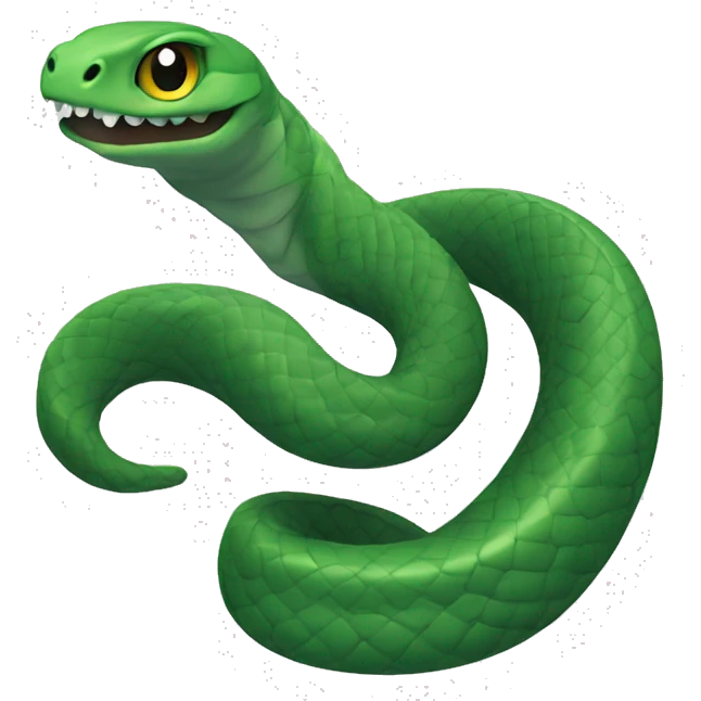 Harry Potter Slytherin cute snake mascot  emoji