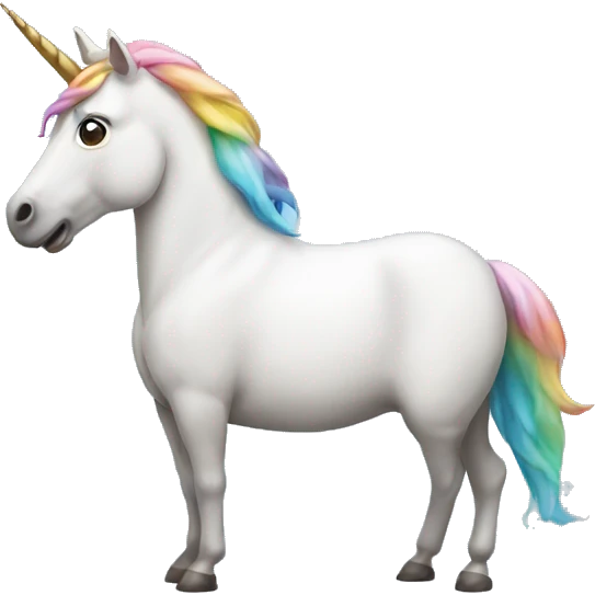 unicorn taking a poop emoji