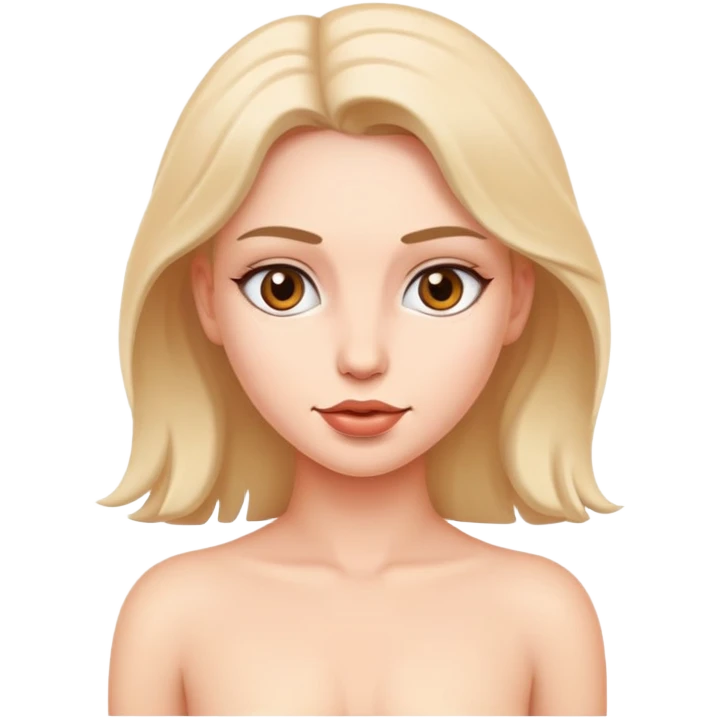 Nude woman uncensored  emoji