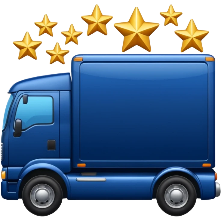 truck with stars emoji