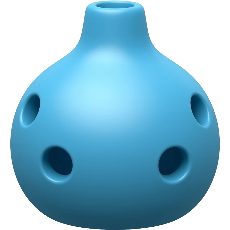 blue ocarina emoji