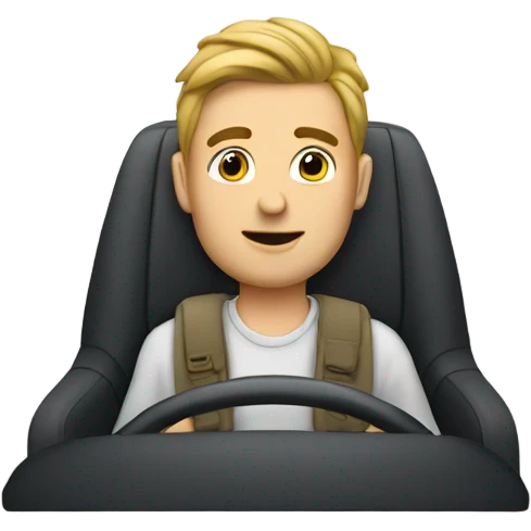 Husband in car  emoji