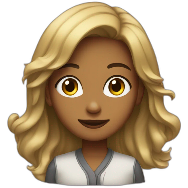 Une fille avec hajiba emoji
