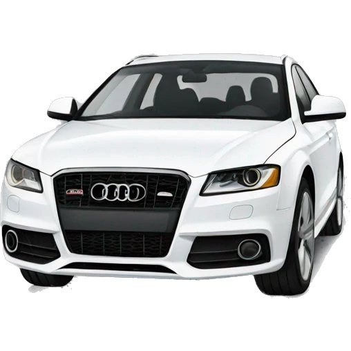 A white Audi.  emoji