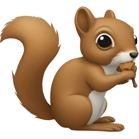 Stick figure squirrel  emoji