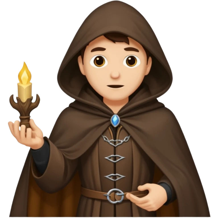 A sorcerer robbing a family emoji