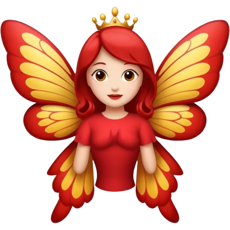 UNA MARIPOSA ROJA, PERO DEBE SER UN ROJO UN POCO CLARO. emoji